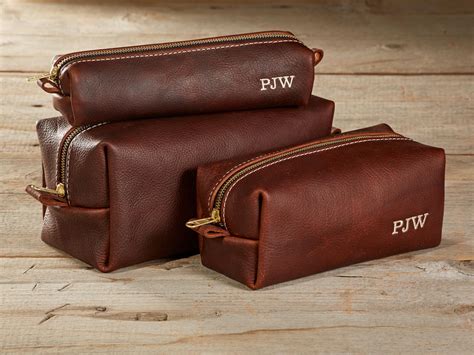 monogrammed men's toiletry bags